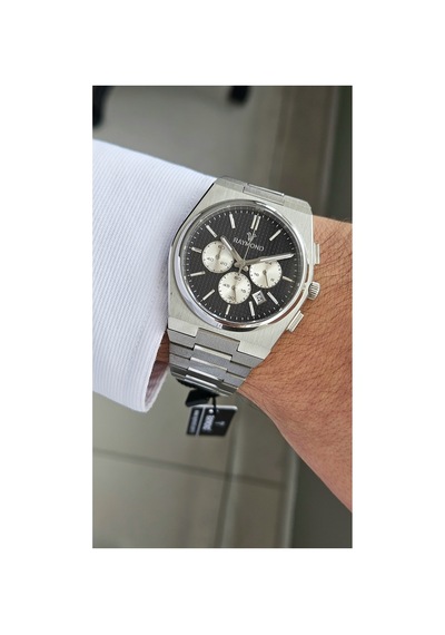 Rym-280268-cr Quartz Erkek Kol Saati - Çelik Kasa Ve Safir Cam - 2 Yıl Garanti Ss-bk-w Gümüş