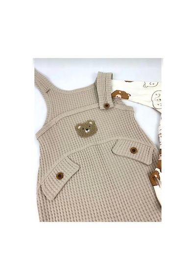 Uğur Bebe Ayı Desenli Erkek Bebek Tulum 3 Lü Tulum Seti Zıbın Tulum Çorap 3-6-9 Ay Bebek Kıyafeti Bej Renk Bej Bej Uğur Bebe Ayı Desenli Erkek Bebek Tulum 3 Lü Tulum Seti Zıbın Tulum Çorap 3-6-9 Ay Bebek Kıyafeti Bej Renk Bej Bej