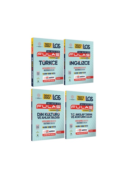 2027 8.sınıf Full Lgs Altın Seri Fulas Lgs/meb Örnek Çıkmış Modüler Soru Bankası Çözümlü Sözel Set