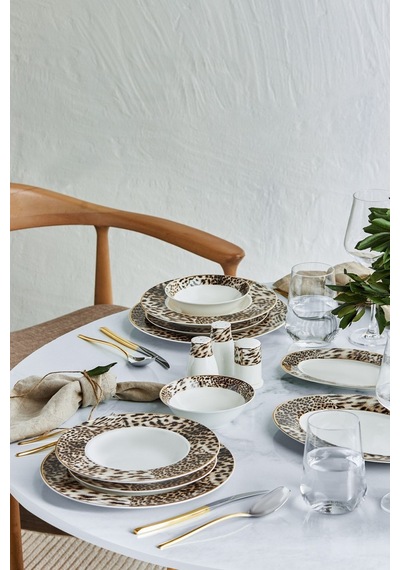 Karaca  Elegance Bone Leona 56 Parça 12 Kişilik Yemek Takımı Gold