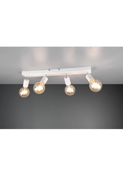 Riolight Modern Beyaz 4xe27 Mafsallı Hareketli Başlık Glop Ampul Hariç Metal Spot Avize Beyaz