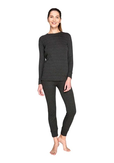 Yetişkin Termal İçlik Set - Thermoform - Soft Unisex - Antrasit Çok Renkli