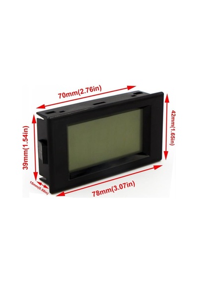 Lcd Dijital Voltmetre 70v 500vac 79x43x25