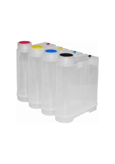 Şeffaf Sürekli Mürekkep Besleme Tankı Kapaklı (4X500 ML)