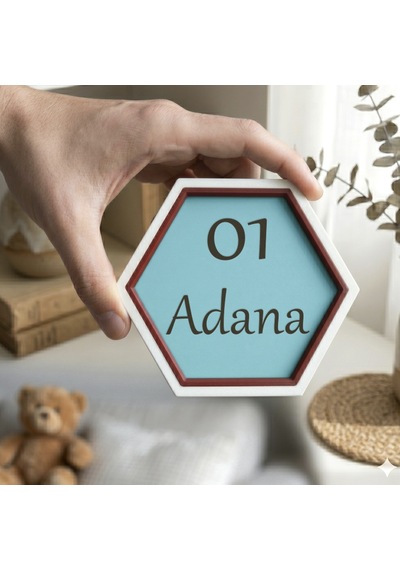 01 Adana Tasarımlı Minimal Dekoratif Obje, Ev Ve Ofis İçin Estetik Şehir Hatırası, Değerli Hediye