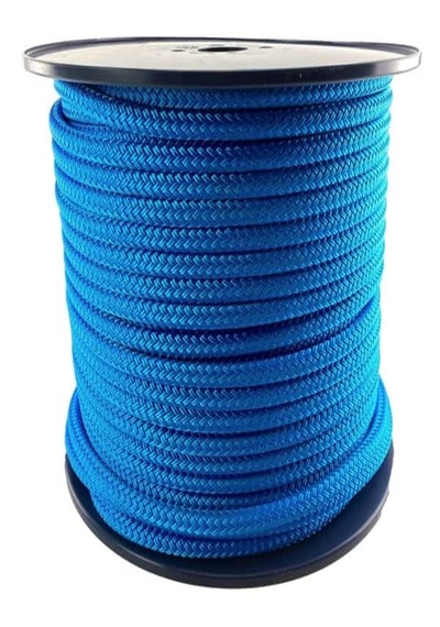 Ege Çeliik Renkli Iskota Halatı 8mm 10 Metre Mavi