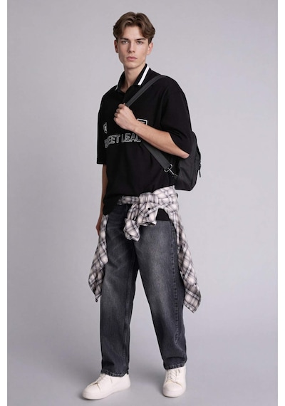 Defacto Baggy Fıt Pantolon Gri