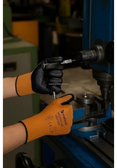 Nitril Kaplı Örme Eldiven Çift Renk 100 Polyester Kaymaz Dayanıklı Endüstriyel Iş Eldiveni Inşaat Bahçe Otomoti