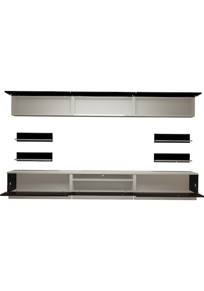 Decoraktiv Trendstyle 8ys Mdf Tv Ünitesi Tv Sehpası Beyaz - Siyah