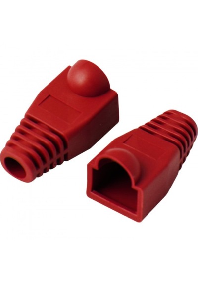 Qport Q-p5k Rj45 Kılıf 50'li Paket Kırmızı Rj45 Konnektör Kılıf