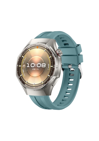 Sneezy Huawei Watch Gt6 Pro 46mm İle Uyumlu Spor Silikon Metal Tokalı Soft Saat Kordonu