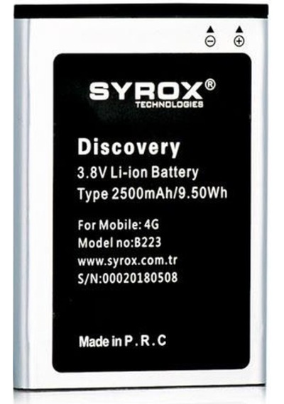 Syrox General Mobile Discovery One 4G Batarya B223