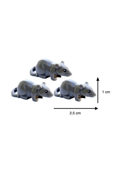 Orijinal Parçalar - Kahverengi Fare Figürü 3 Adet