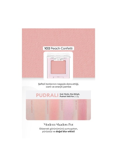 Missha Modern Shadow Pot 102 Peach Confetti