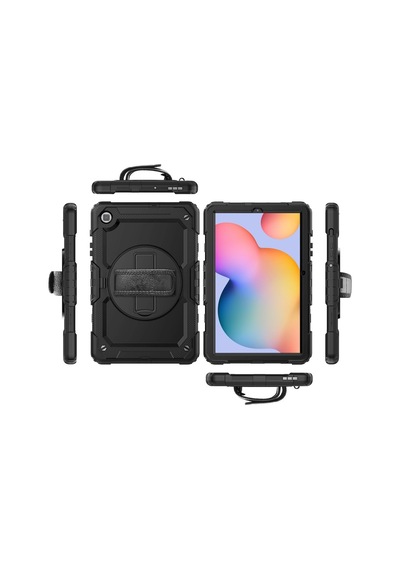 Samsung Uyumlu Galaxy Tab S6 Lite 10.4 P610 P615 P617 Kılıf Defender Askılı Pars Case Fuji