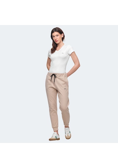Slazenger VETERAN RBN Kadın Cepli Bej Eşofman Altı