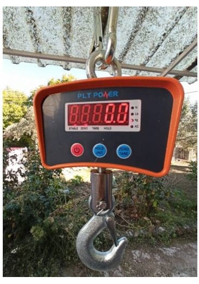 1 Ton-1000 KG Vinç Baskülü-Ağır Yük Kantarı-Calaskar Terazi