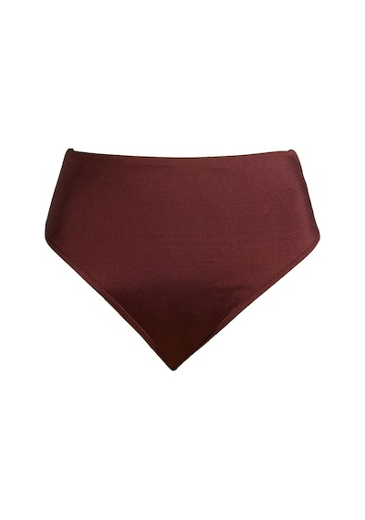 Endeep Kadın High Leg Yüksek Bel Bordo Bikini Altı-bordo Bordo