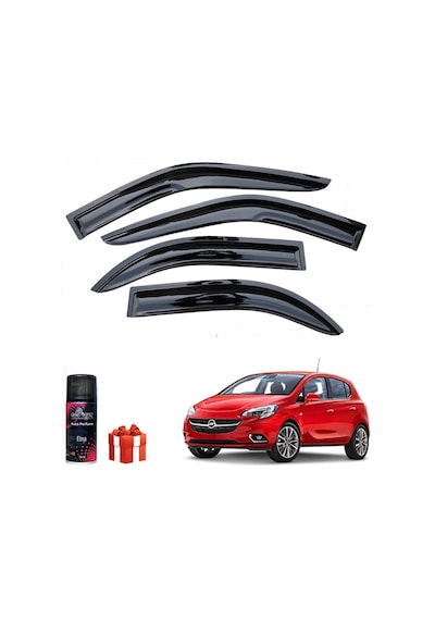 Caraks Opel Corsa E Mügen Cam Rüzgarlığı 2015-2019 Arası 4'lü Takım + Koku
