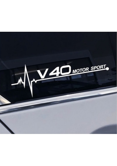 Volvo S40 Yan Cam Sticker Oto Kapı Çıkartma 20Cmx7Cm