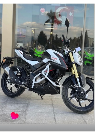 Srk125s Uyumlu Ön Koruma Demiri Beyaz Motor Ön Koruma Barı