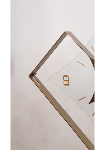 Eksen Bronz Modern Bablo Premium Duvar Saatleri Bronz