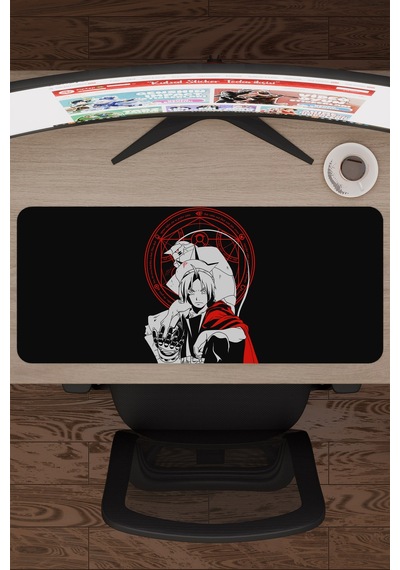 Fullmetal Alchemist Anime V5 - 70x30 Xl Gaming Kauçuk Kaymaz Taban Mouse Pad Fare Altlığı