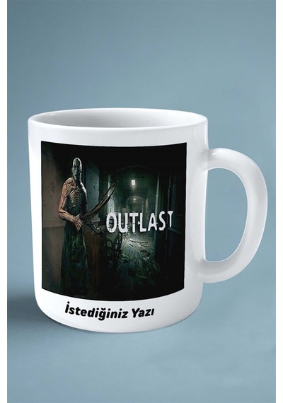 Outlast Oyun Baskılı Kupa Bardak Çift Taraflı Baskı Kişiye Özel Model 1 Çok Renkli