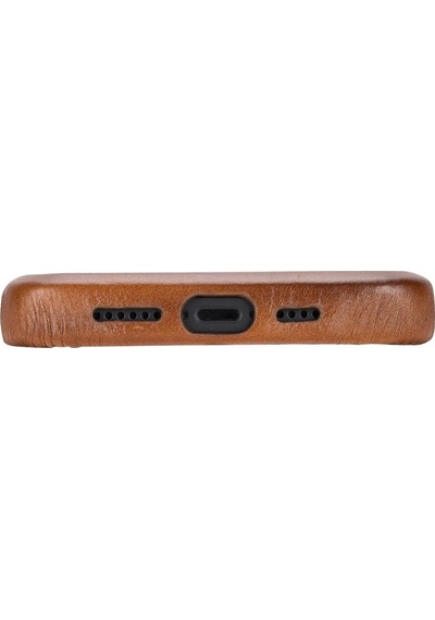 Apple Uyumlu iPhone 15 Plus Deri Arka Kapak Rock Rst2e