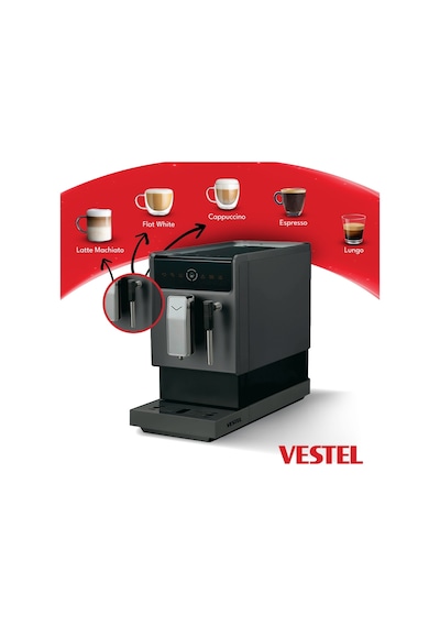 Vestel EM9114 1470 W Tam Otomatik Espresso Makinesi