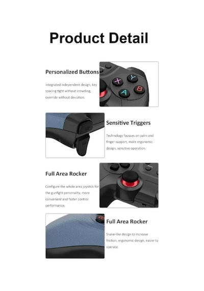 Lobo Pc Gamepad İçin 2.4g Tekli Kol Kablosuz Oyun Kolu Ps3 İçin/akıllı Telefon/tablet/ Pc/andriod