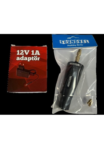 Mini Drill 6-18v Dc Pcb Matkabı - Mini El Matkabı - Adaptör İle Birlikte