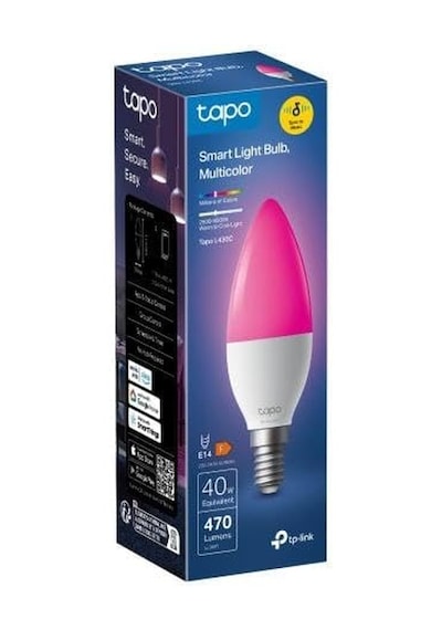 Ayrex Tp-link Tapo L430c / Çok Renkli Akıllı Mum Ampul / 16 Milyon Renk Ve Ayarlanabilir Beyaz / Müzik Senkronizasyo Diğer