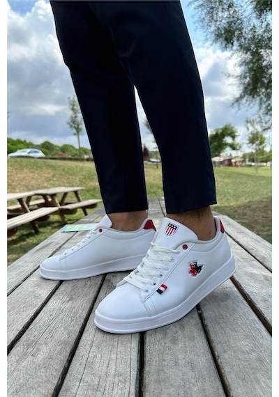Erkek Sneakers Günlük Spor Ayakkabı Beyaz - Kırmızı-beyaz - Kırmızı Beyaz - Kırmızı