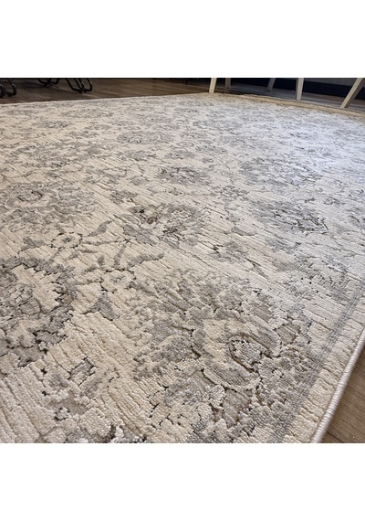 Hoom Rugs Kp88 Modern Makine Halısı Gri Beyaz