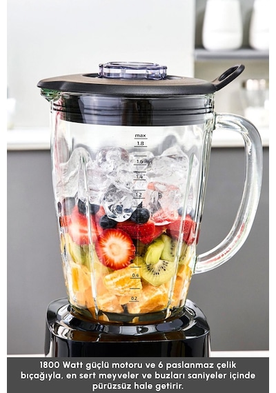 Karaca Dijital Ekran İnox Smoothıe Blender 1800 W
