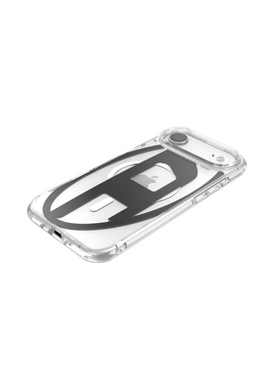 Diesel Apple iPhone 17 Air Uyumlu Magsafe Destekli Oval D Metalik Kılıf - Siyah