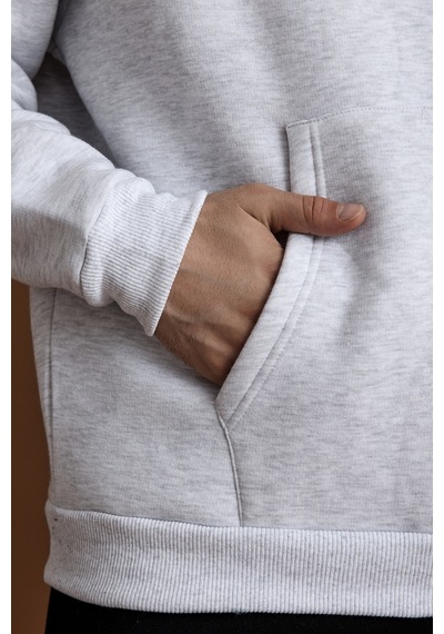 Scorp Origin Erkek Hoodie Sweatshirt Gri Gri