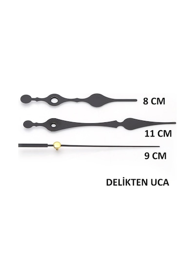 2 Adet Duvar Saati Mekanizması , Askısız , Şaft Uzunluğu 16 Mm , (523565443)