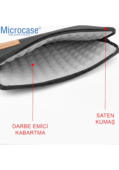 Microcase Çok Amaçlı Notebook Ve Tabletler İçin Sleeve Tipi 10-11 İnch Çanta Al5538 Laptop Çantası