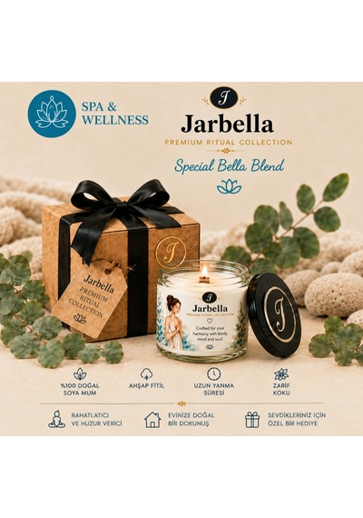 Jarbella Premium Seri, Spa & Wellness, %100 Doğal Soya Mum, 220gr, El Yapımı, Ahşap Fitil, Özel Koku Harmanı, Ev Ve Hediye İçin İdeal 001 - Beyaz Jarbella Premium Seri, Spa & Wellness, %100 Doğal Soya Mum, 220gr, El Yapımı, Ahşap Fitil, Özel Koku Harmanı, Ev Ve Hediye İçin İdeal 001 - Beyaz