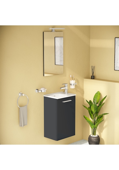 VitrA Mia 69582 Banyo Dolabı Seti Parlak Antrasit 40 CM Antrasit