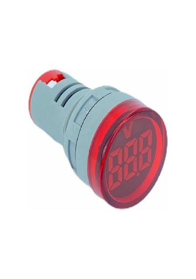 Kırmızı Pano Tipi Voltmetre Sinyal Lambası Ac 220v 60v-500v Ölçüm