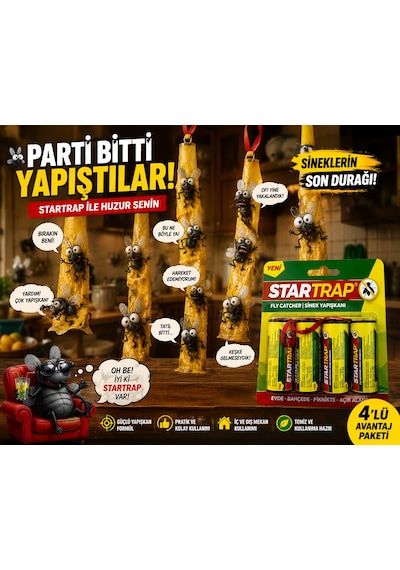 Fly Catcher Sinek Yapışkanı İç Dış Mekan Kullanımına Uygun