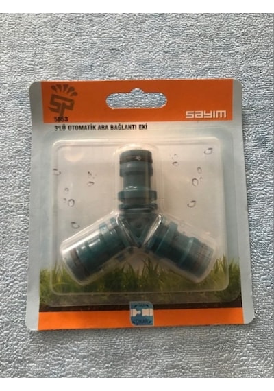 Sayım Otomatik Hortum Baglantı Eki 1/2 Hortum 3 Lü Ek