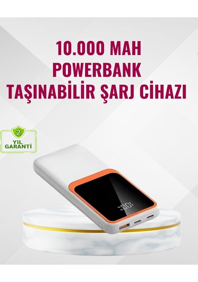 Northcity Şık Powerbank 10000 Mah Çift Usb Ve Type-c Girişli Şarj Cihazı
