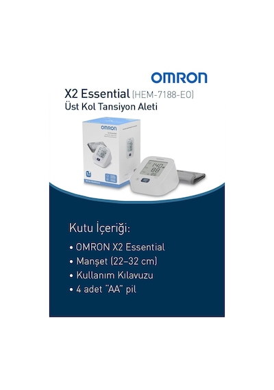 Omron X2 Essential Üst Koldan Ölçer Dijital Tansiyon Aleti