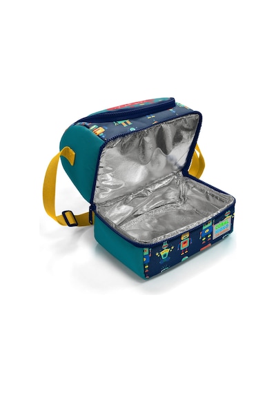 Coral High Kids Lacivert Çivit Robot Desenli Thermo İki Katlı Beslenme Çantası 37218 Lacivert