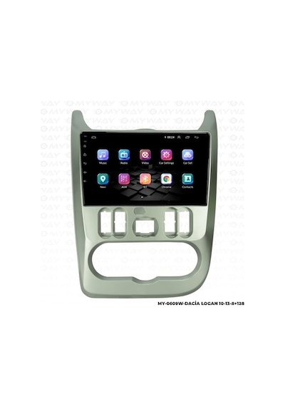Myway Dacia Logan Android Multimedya Carplay Navigasyon Ekran - 8gb Ram+128 Gb Hdd - Myway
