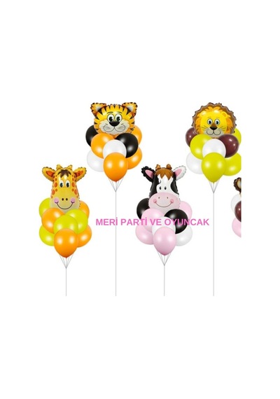 Konsept Balon Set 4 Adet Folyo Balon 30 Adet Metalik Balon Turuncu